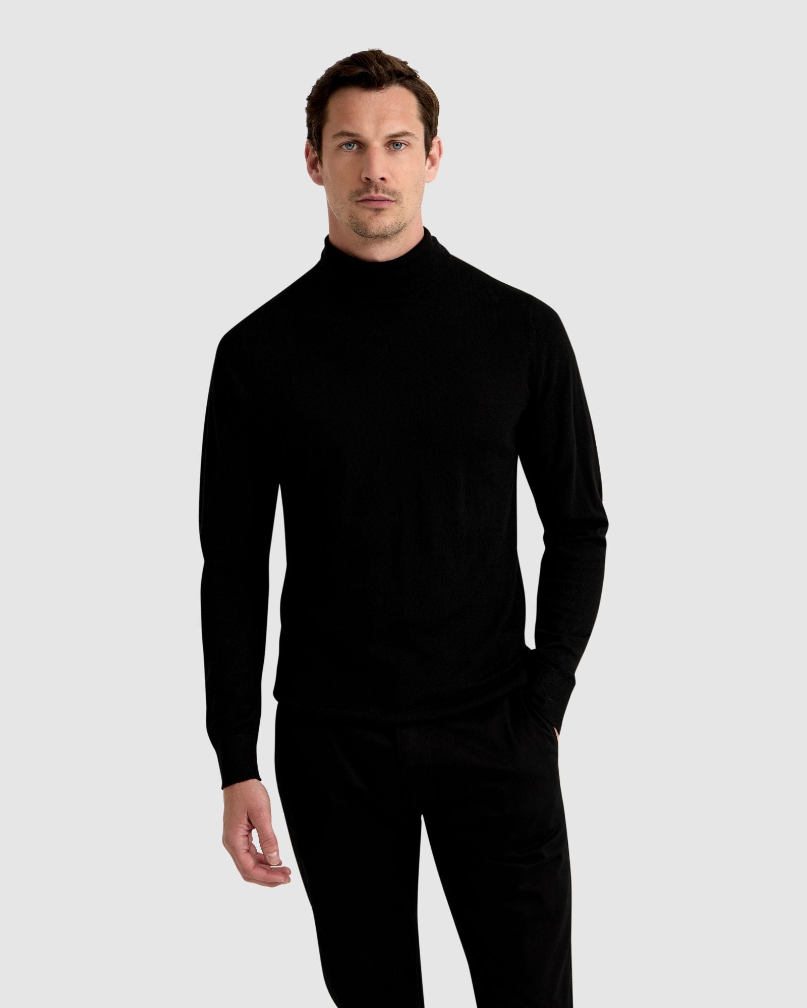 AARON MERINO TURTLE NECK PULLOVER – Oxford Shop