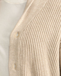 JED RIBBED CARDIGAN MENS KNITWEAR