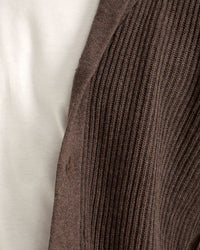 JED RIBBED CARDIGAN MENS KNITWEAR