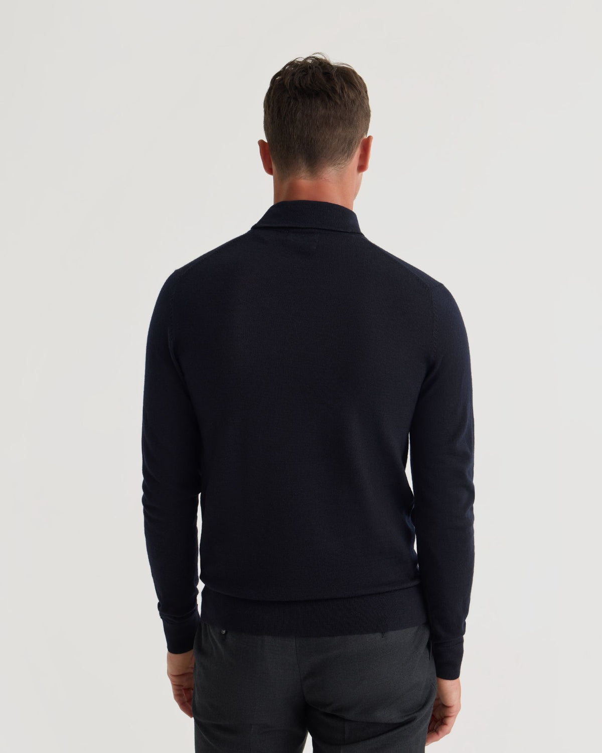 Turtle Neck Merino Wool Pullover MENS KNITWEAR