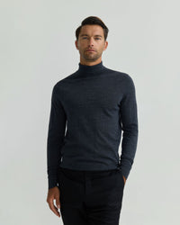 Turtle Neck Pure Meino Wool Pullove MENS KNITWEAR