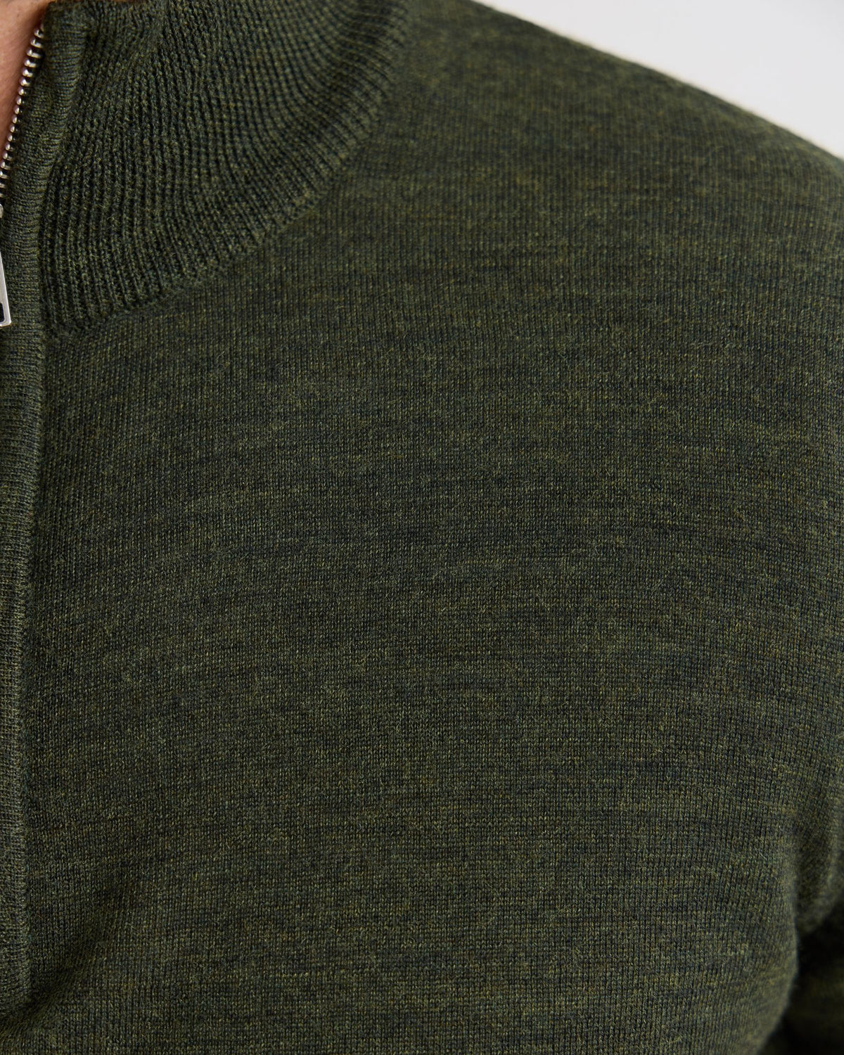 Merino Zip Neck Pure Wool Pullover - Available ~ 1-2 weeks MENS KNITWEAR
