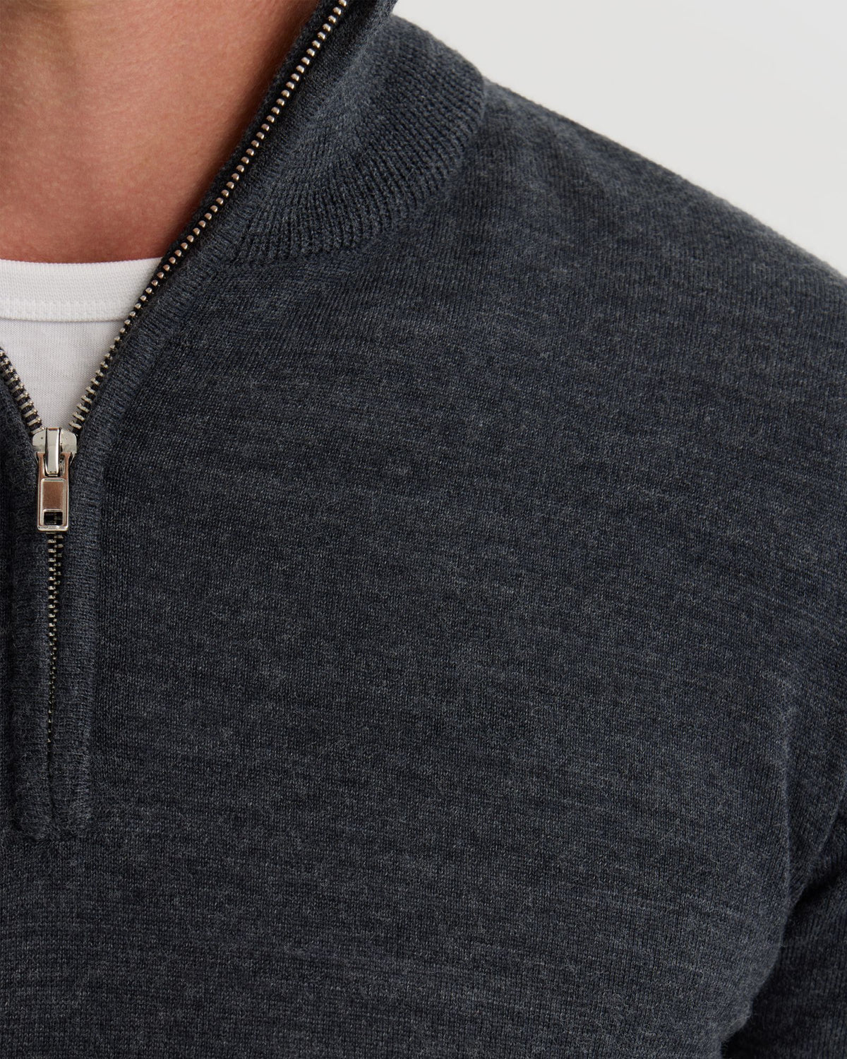 Merino Zip Neck Pure Wool Pullover - Available ~ 1-2 weeks MENS KNITWEAR