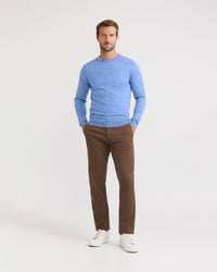 Crew Neck Pure Wool Pullover MENS KNITWEAR