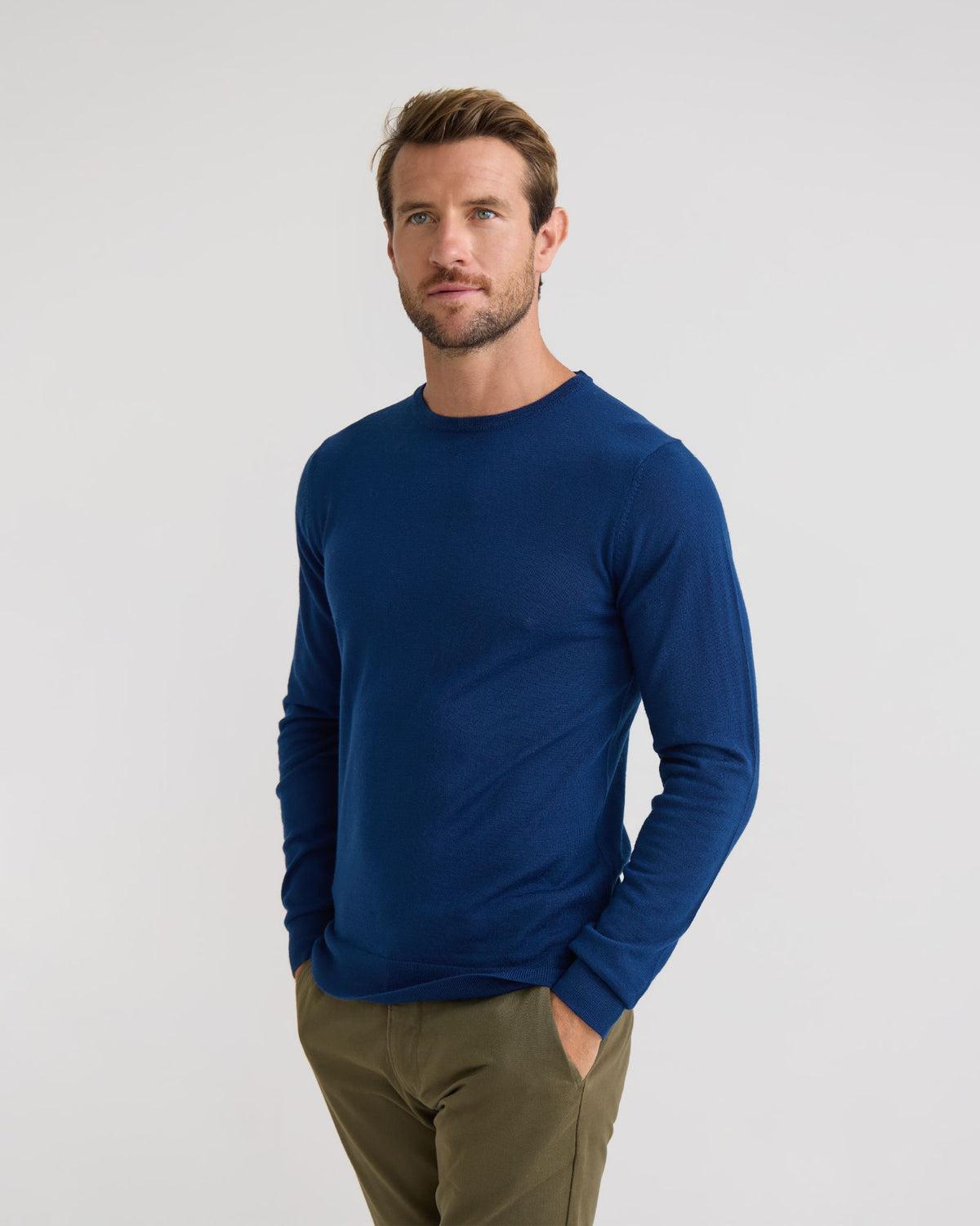 Wool Pull Crew Neck Pure Wool Pullover – Oxford Shop
