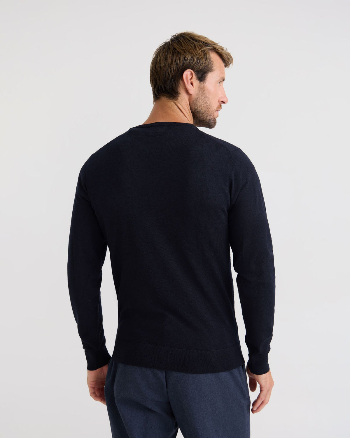 Wool Pull Crew Neck Pure Wool Pullover – Oxford Shop