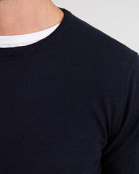 Crew Neck Pure Wool Pullover MENS KNITWEAR