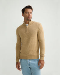 Robert Zip Neck Knit Pullover - Available ~ 1-2 weeks MENS KNITWEAR