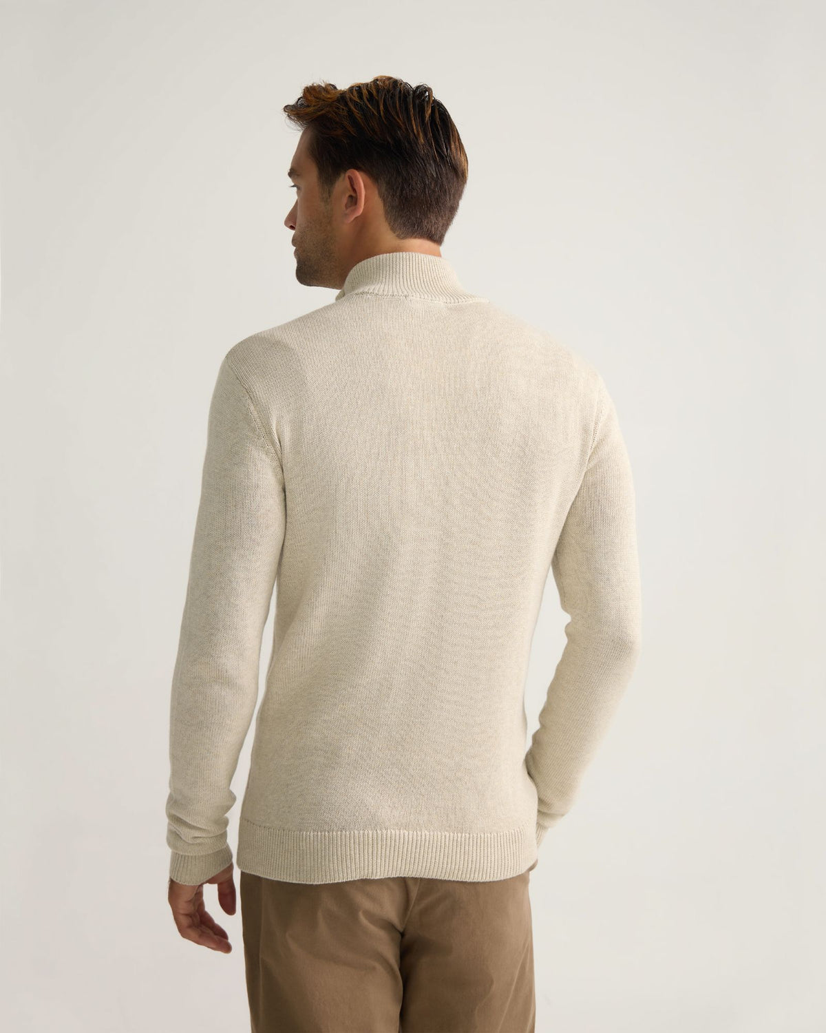 Robert Zip Neck Knit Pullover MENS KNITWEAR