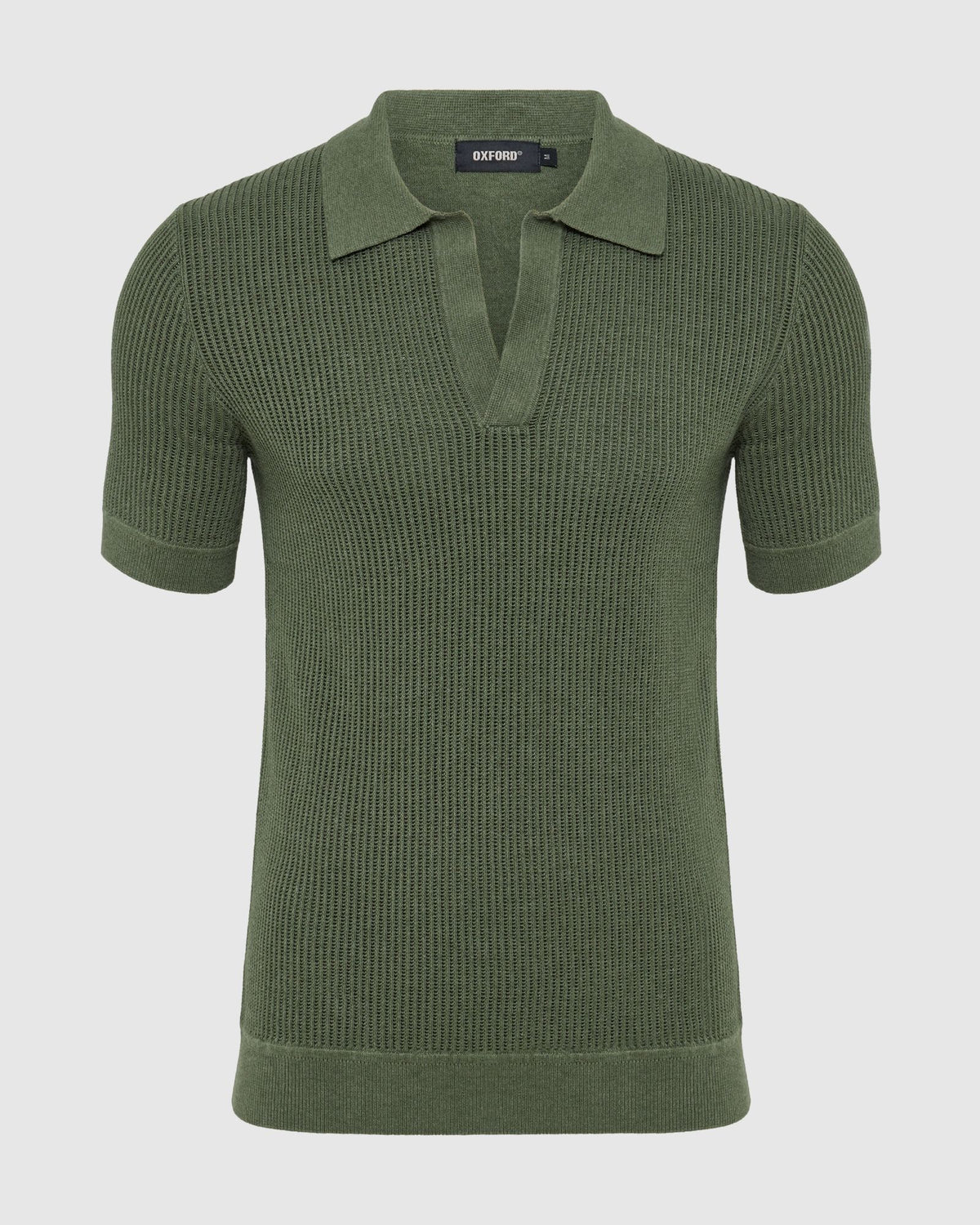 Huck Lined Knitted Polo MENS KNITWEAR