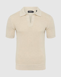 Huck Lined Knitted Polo MENS KNITWEAR