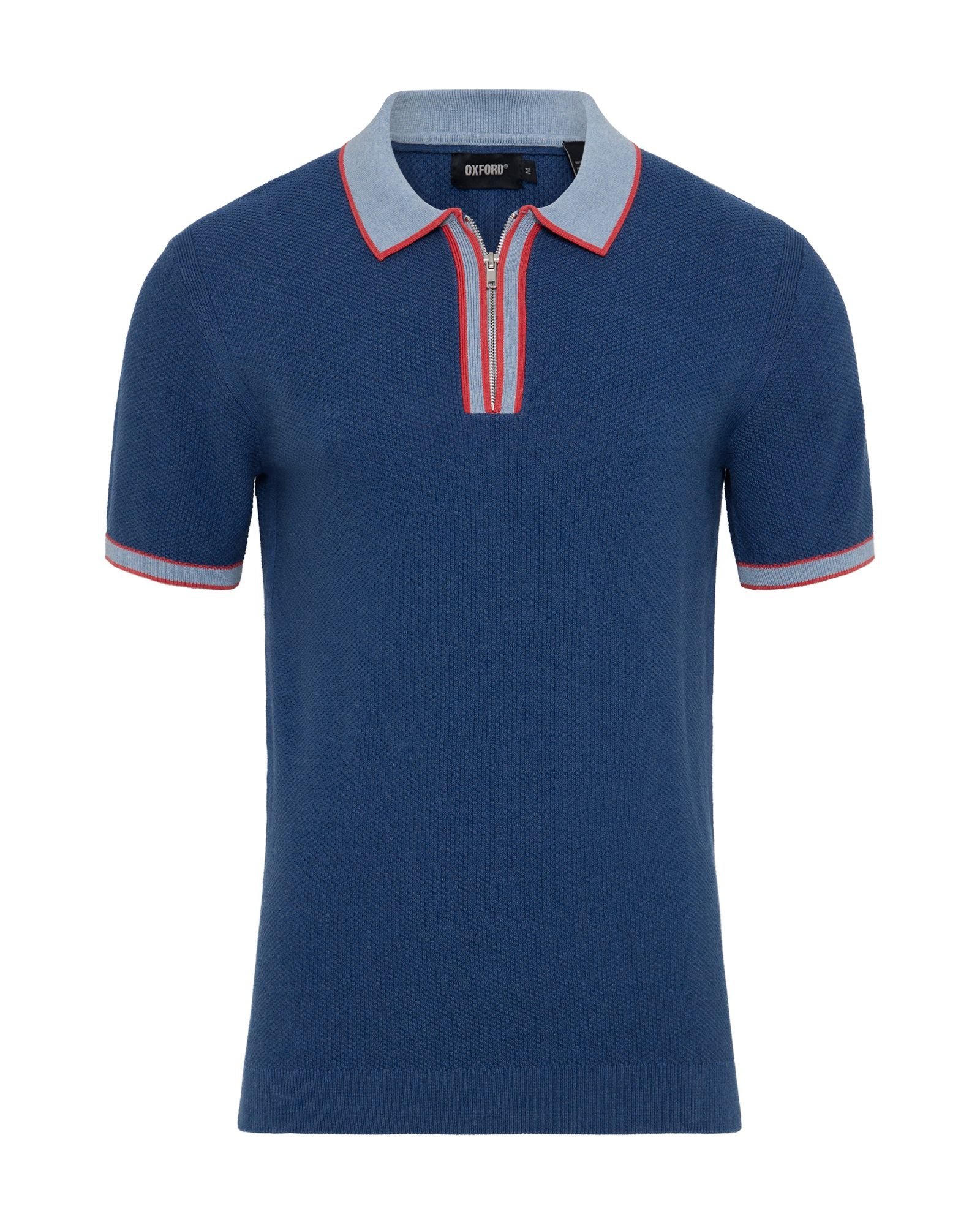 Holden Zip Neck Knitted Polo – Oxford Shop