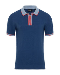 Holden Zip Neck Knitted Polo MENS KNITWEAR