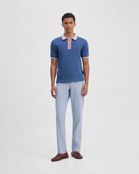 Holden Zip Neck Knitted Polo