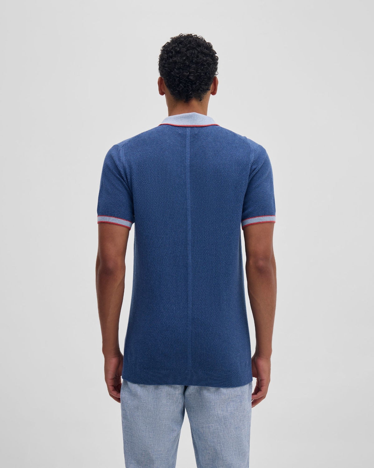 Holden Zip Neck Knitted Polo