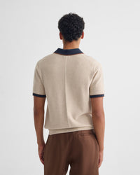 Holden Zip Neck Knitted Polo MENS KNITWEAR