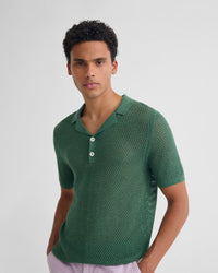 Lane Knitted Polo MENS KNITWEAR