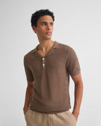 Lane Knitted Polo MENS KNITWEAR