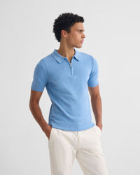 Otis Zip Neck Knitted Polo MENS KNITWEAR