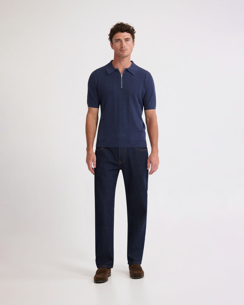Remy Zip Neck Polo MENS KNITWEAR