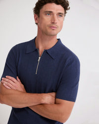 Remy Zip Neck Polo MENS KNITWEAR