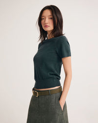 Grace Short Sleeve Merino Knit WOMENS KNITWEAR