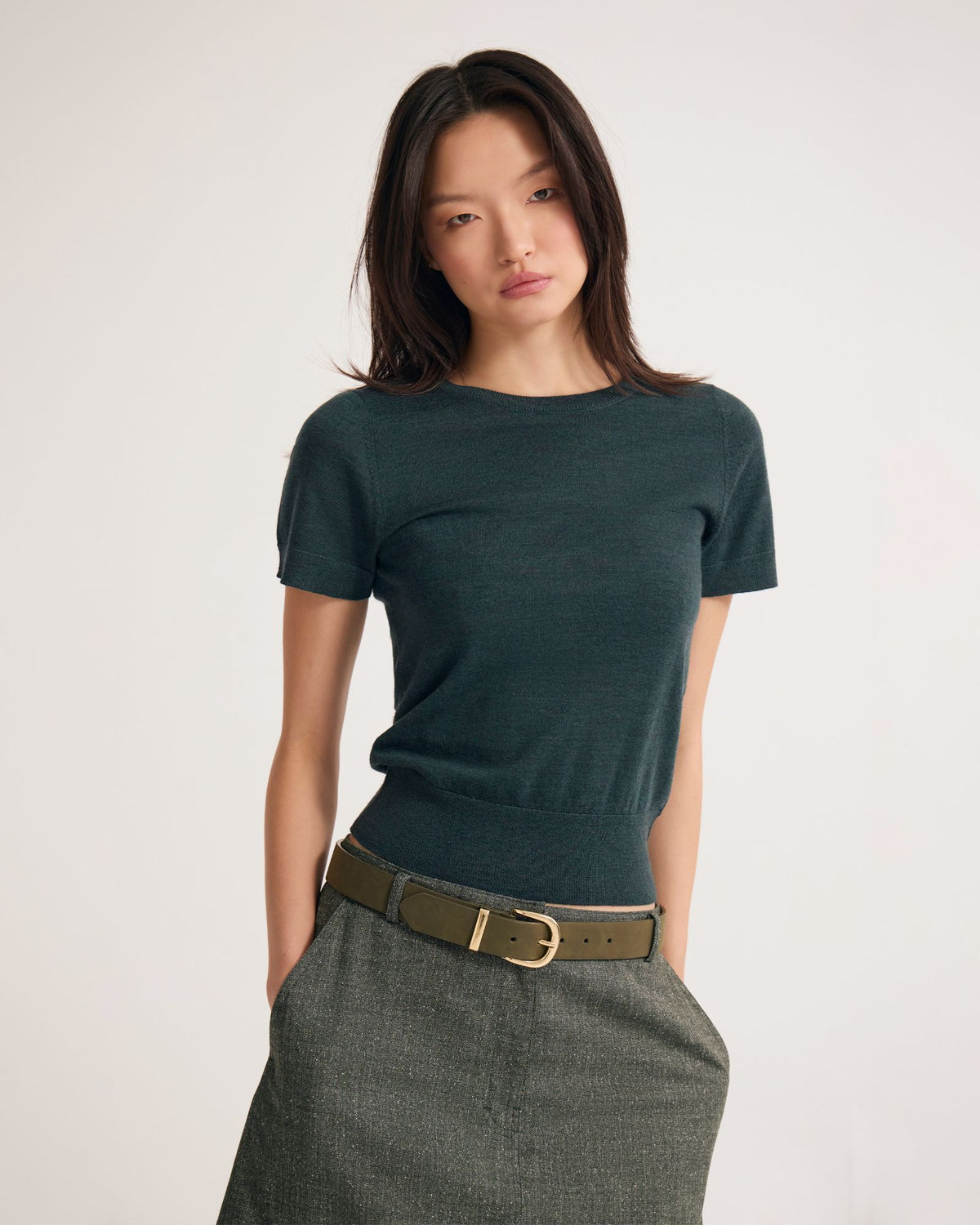 Grace Short Sleeve Merino Knit WOMENS KNITWEAR