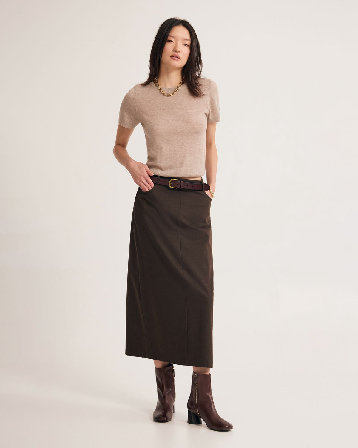 Grace Short Sleeve Merino Knit WOMENS KNITWEAR