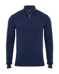 Robert Zip Neck Knit Pullover MENS KNITWEAR