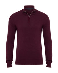 Robert Zip Neck Knit Pullover MENS KNITWEAR