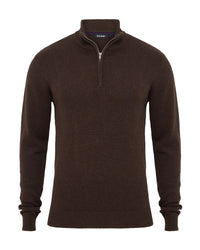 Robert Zip Neck Knit Pullover MENS KNITWEAR