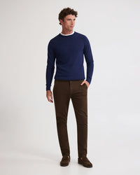 Crew Neck Pure Merino Wool Pullover MENS KNITWEAR