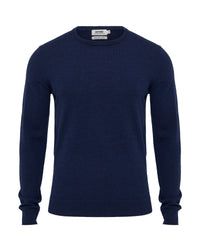 Crew Neck Pure Merino Wool Pullover MENS KNITWEAR