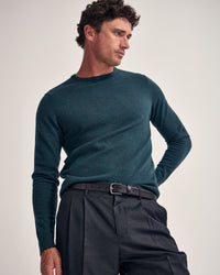 Crew Neck Pure Merino Wool Pullover