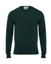 Crew Neck Pure Merino Wool Pullover MENS KNITWEAR