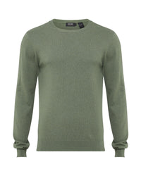 Crew Neck Pure Merino Wool Pullover MENS KNITWEAR