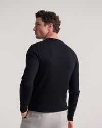 Crew Neck Pure Merino Wool Pullover MENS KNITWEAR