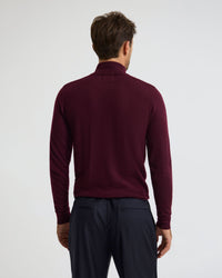 Merino Zip-Neck Wool Pullover MENS KNITWEAR