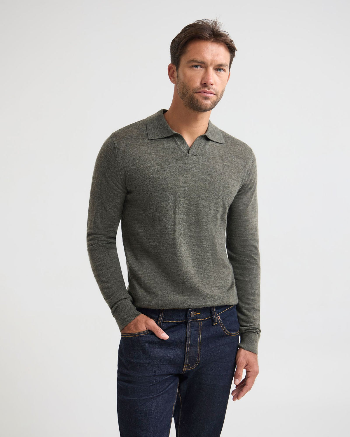 Blair Polo Collar Merino Knit MENS KNITWEAR