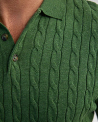 Fernando Cable Knit Polo MENS KNITWEAR
