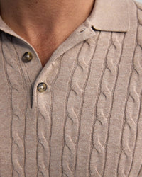 Fernando Cable Knit Polo MENS KNITWEAR
