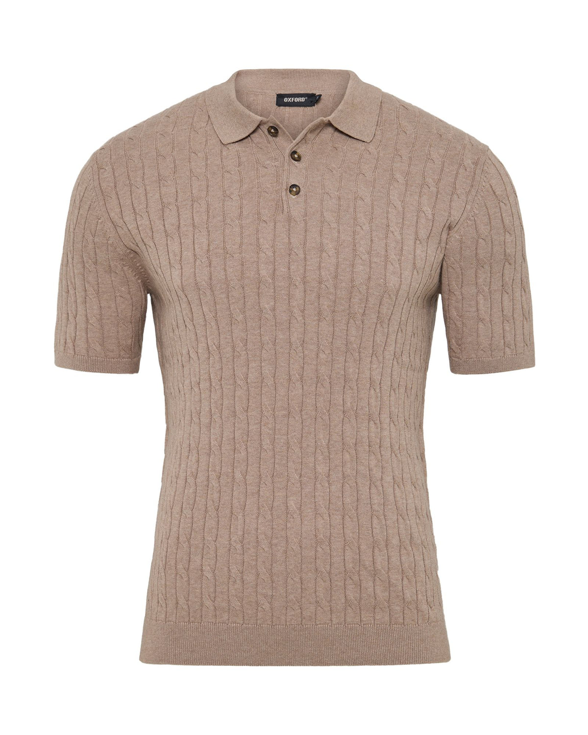 Fernando Cable Knit Polo