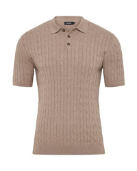Fernando Cable Knit Polo