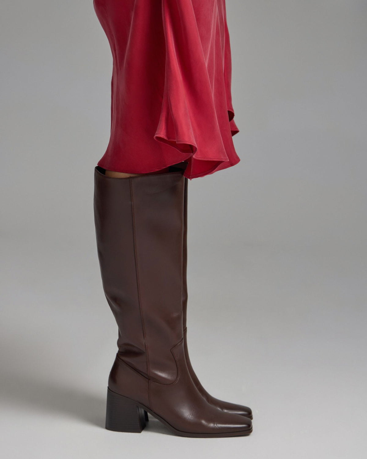 Jeanie Leather Knee Boot WOMENS SHOES