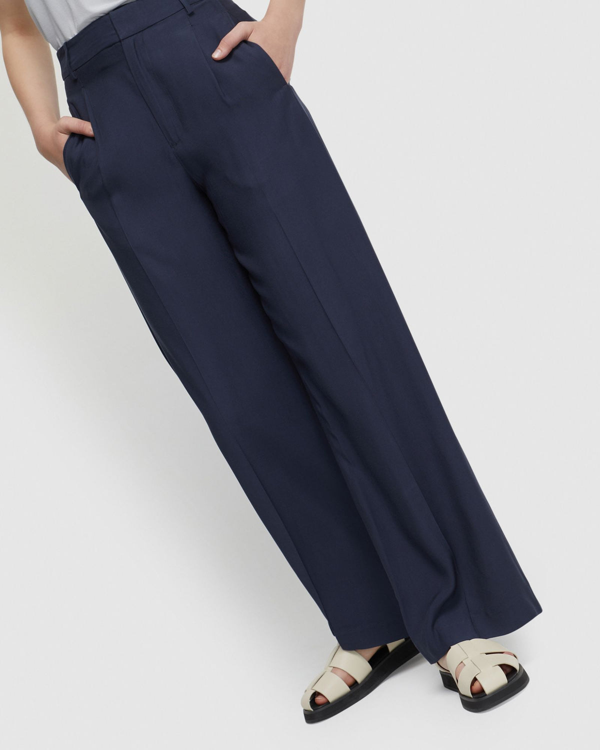 HAZEL WIDE LEG TROUSERS WOMENS PANTS