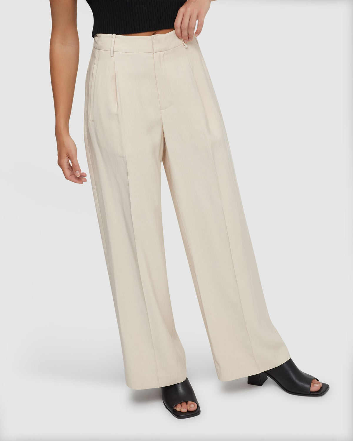 HAZEL WIDE LEG TROUSERS WOMENS PANTS