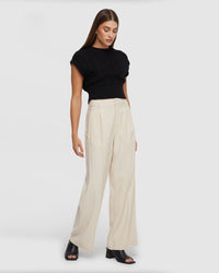 HAZEL WIDE LEG TROUSERS WOMENS PANTS