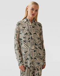 AMELIA GEO PRINT SHIRT WOMENS SHIRTS
