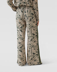 CHANTEL GEO PRINT PANTS WITH TAPE WOMENS PANTS