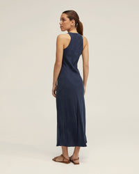 FLEUR CUPRO MIDI DRESS WOMENS DRESSES